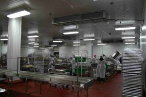 lighiting in Italian Food processing plant